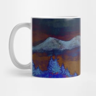 Landscape Neck Gator Snowy Mountains Forest Mug